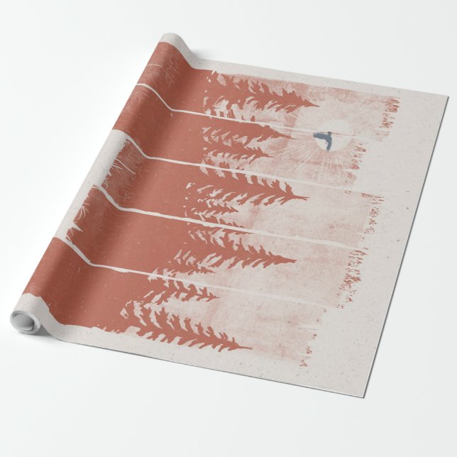 Bear Lover Animal Lover Gift | Bear Lover design Wrapping Paper (Unrolled)