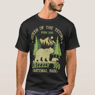 Bear Lovers Queen Of The Tetons Grizzly 399 Nation T-Shirt
