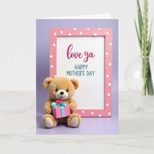 Bear Loves Mum Mothers Day Card