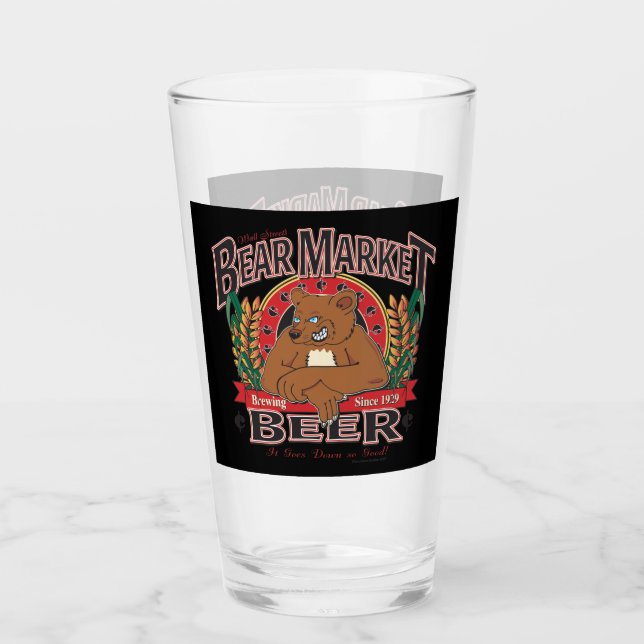 Bear Market Beer Glass (Front)