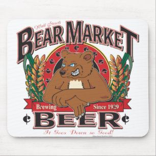 Bear-Market-Beer Mouse Mat