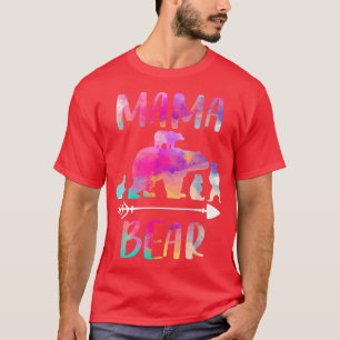 Bear Matching Family Outfits, Funny Mama Bear Four T-Shirt
