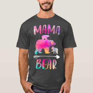 Bear Matching Family Outfits, Funny Mama Bear Two  T-Shirt