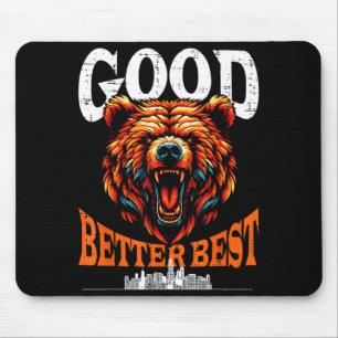 Bear men women kids boys youth teen mouse mat