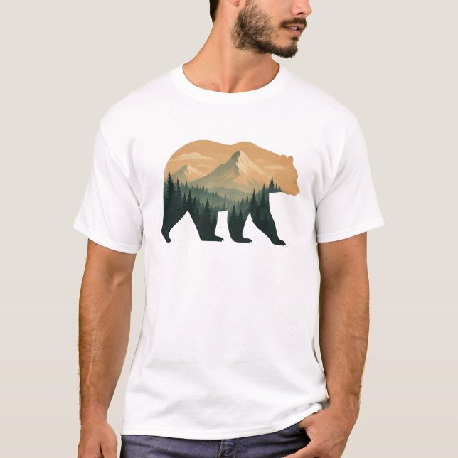 Bear Men's Basic T-Shirt (Front)