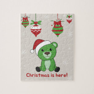 Bear Merry Christmas Winter Animals Bears Jigsaw P Puzzle