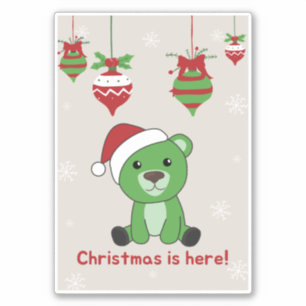 Bear Merry Christmas Winter Animals Bears Sticker