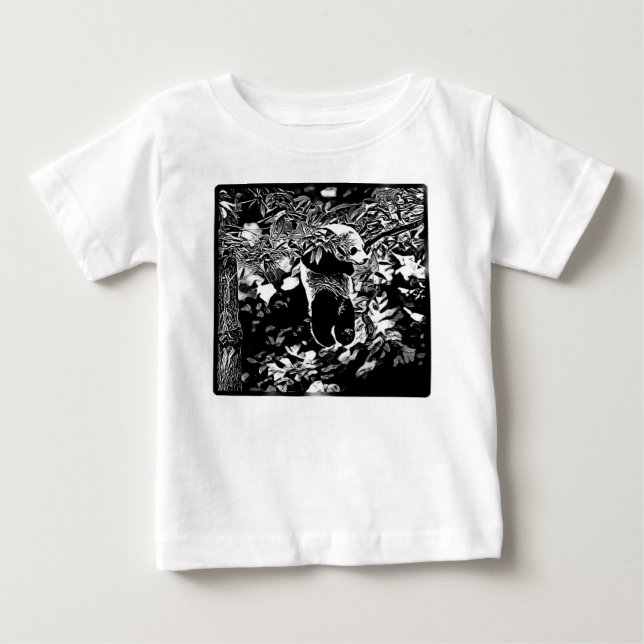 Bear Models: Panda Bear Cubs 01 Baby T-Shirt (Front)