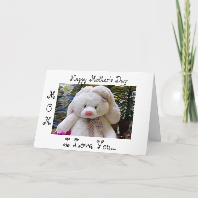 Bear Mothers Day Greeting Card (Front)