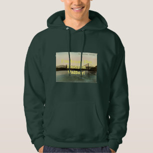 Bear Mountain Bridge, Hudson River NY Vintage 1927 Hoodie