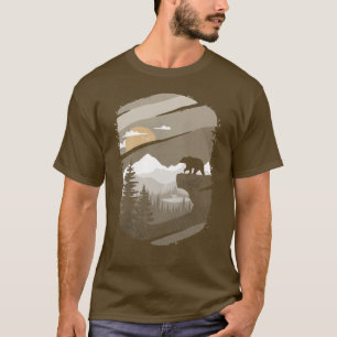 Bear Mountain Forest for Men Boys T-Shirt