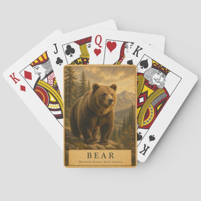 Bear Mountain Forests VINTAGE Playing Cards (Back)