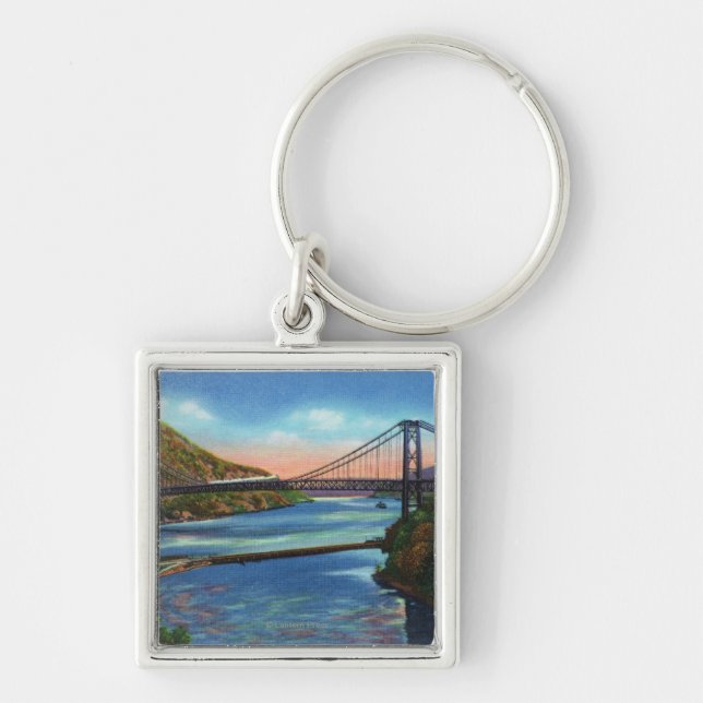Bear Mountain Hudson River Bridge Key Ring (Front)