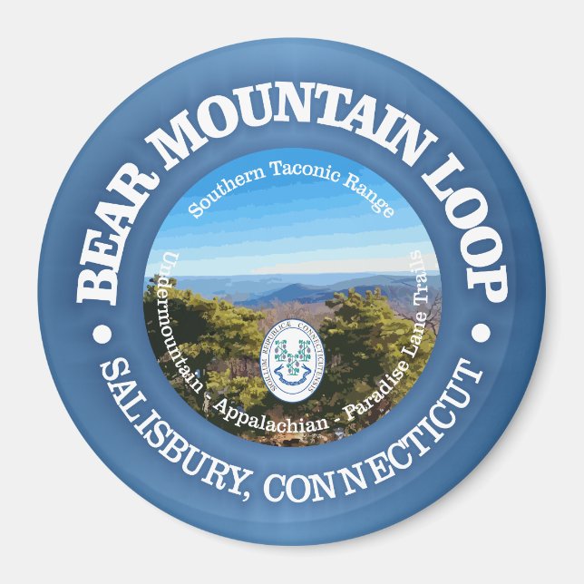 Bear Mountain Loop (rd) Magnet (Front)