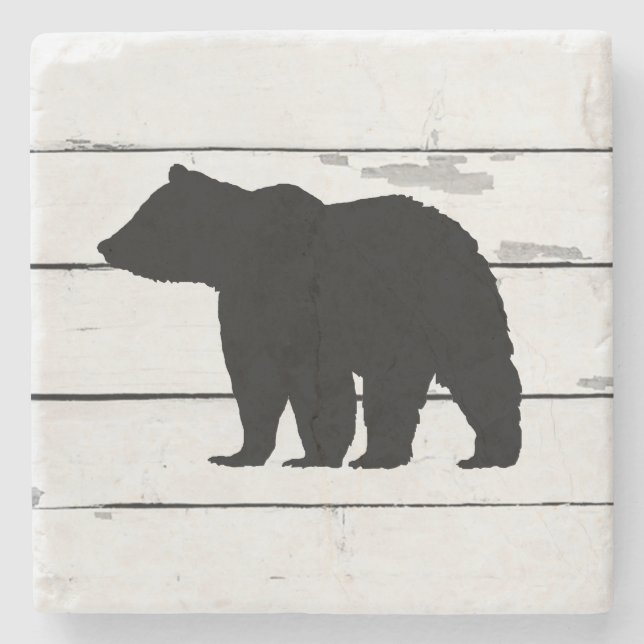 Bear Mountain Marble Stone Coaster (Front)