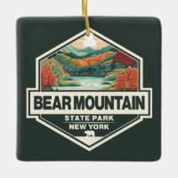 Bear Mountain State Park New York Travel Art Badge