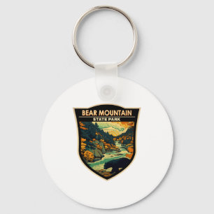 Bear Mountain State Park New York Travel Vintage Key Ring