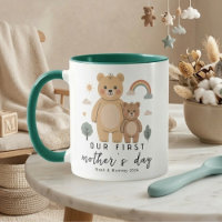 Bear Mum Baby First Mothers Day Design