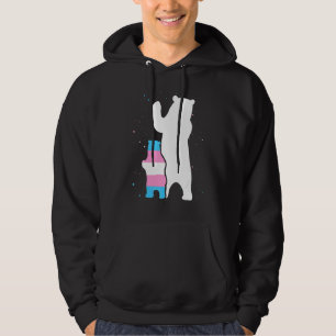 Bear Mum Transgender Pride Cub Lgbt Trans Pride Su Hoodie