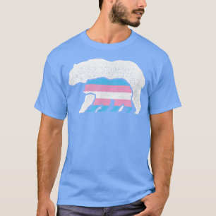 Bear Mum Transgender Pride Cub LGBT Trans Pride Su T-Shirt