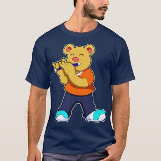 Bear Music Flute T-Shirt