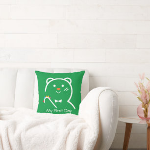 Bear My First Day  Cushion