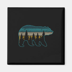 Bear Nature Grizzly Brown Black Bear Hiking Huntin Magnet