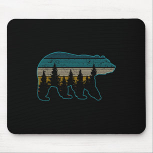 Bear Nature Grizzly Brown Black Bear Hiking Huntin Mouse Mat