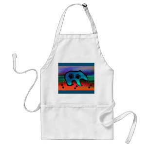 Bear Northern Lights Spirit Bear Standard Apron