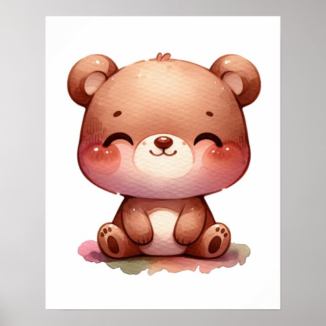 Bear Nursery Art Poster (Front)