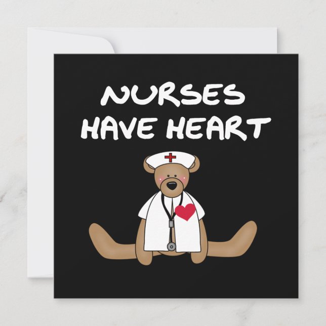 Bear Nurses Have Heart T-shirts and Gifts (Front)