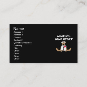 Bear Nurses Have Heart T-shirts and Gifts Business Card
