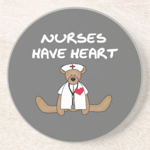 Bear Nurses Have Heart T-shirts and Gifts Coaster