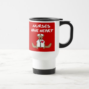 Bear Nurses Have Heart T-shirts and Gifts Travel Mug