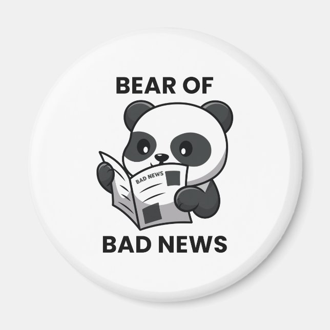 Bear Of Bad News Magnet (Front)