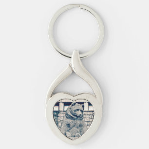Bear of Stone Key Ring