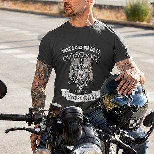 BEAR Old School Fierce Motorcycles T-Shirt