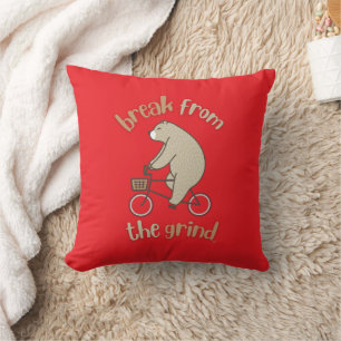 Bear On A Bike BFTG Pillow