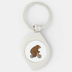 Bear on a Bike – Wild Ride Vibes Key Ring