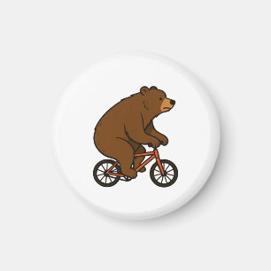 Bear on a Bike – Wild Ride Vibes Magnet