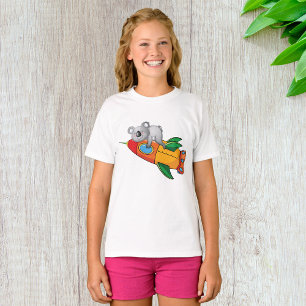 Bear On A Rocket Girls T-Shirt