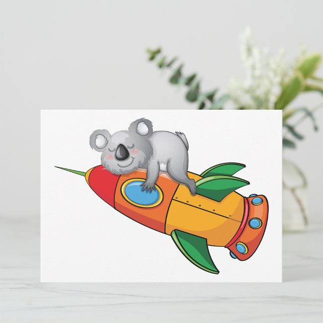 Bear On A Rocket Invitations (Creator Uploaded)