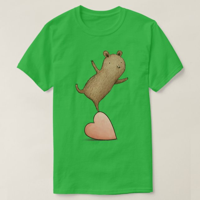 Bear on Heart T-Shirt (Design Front)