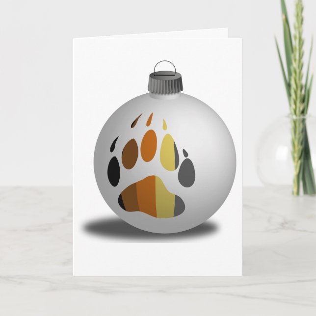Bear Onament Greeting Card (Front)