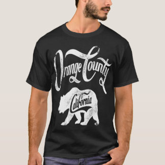 Bear Orange County California Vintage Retro T-Shirt