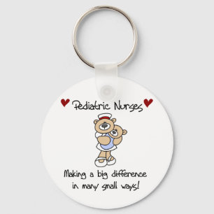 Bear Paediatrics Nurses T-shirts and Gifts Key Ring