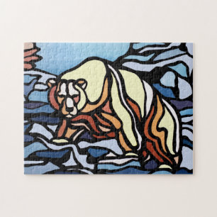 Bear Painting Puzzles - Tribal Bear Art Puzzles