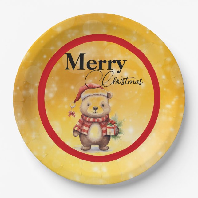 Bear Paper Plate (Front)