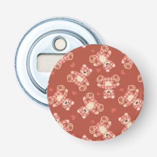 bear patchwork pattern bottle opener