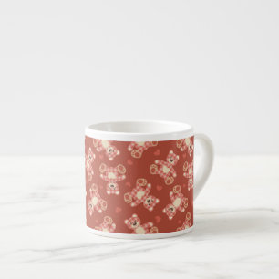 bear patchwork pattern espresso cup